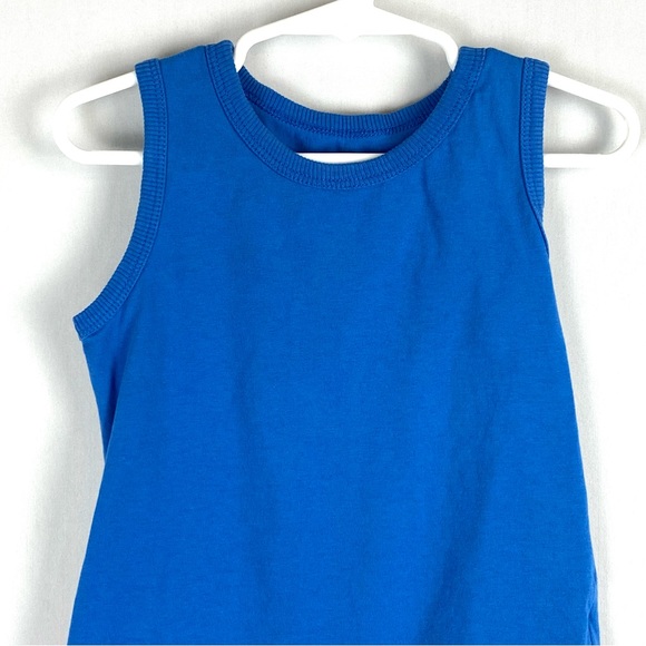 H&M Basic Organic Cotton Little Kid's Blue Tank Top - 2-4 Years - Picture 2 of 8
